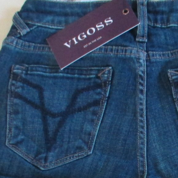 Vigoss Chelsea, Boot cut/ Dark Wash Jeans Size 24 - Picture 6 of 11